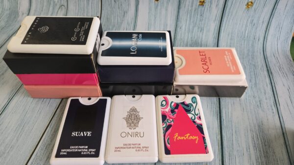 Mini perfume 20ml, Suave, Scarlet woman, Fantasy, Lomani, Smart Black| Mousuf Wardi | Berry weekend | Ophylia | Mousuf | Aventus | Oniru