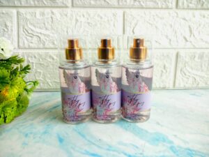 V.V. Love Body Mist, 90ml, Fly fairy, Scent for Candy, Charming Vanilla, Blooming Rose