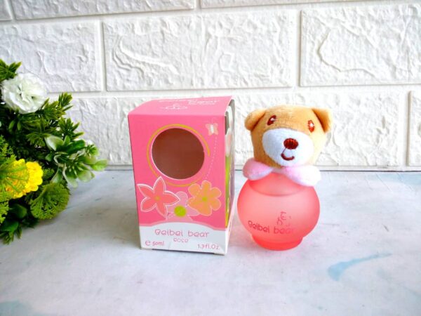 Kids perfume/Baby Fragrance /Teddy Bear character bottle, 50ml-Beibei bear rose